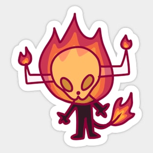 Flame Sticker